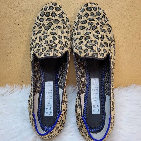 Rothy's “The Loafer” Mocha Spot Leopard Print Loafers- Size 9 - Picture 7 of 12